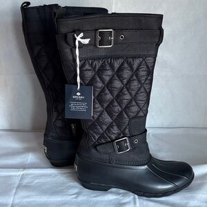 Sperry Women's Black Quilted Winter Boots